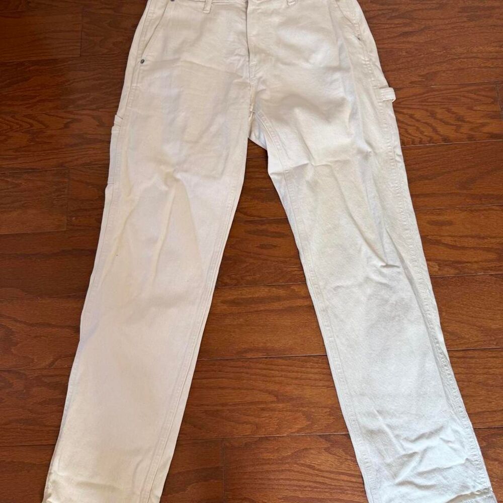 Abercrombie-fitch Men's White and Cream Jeans